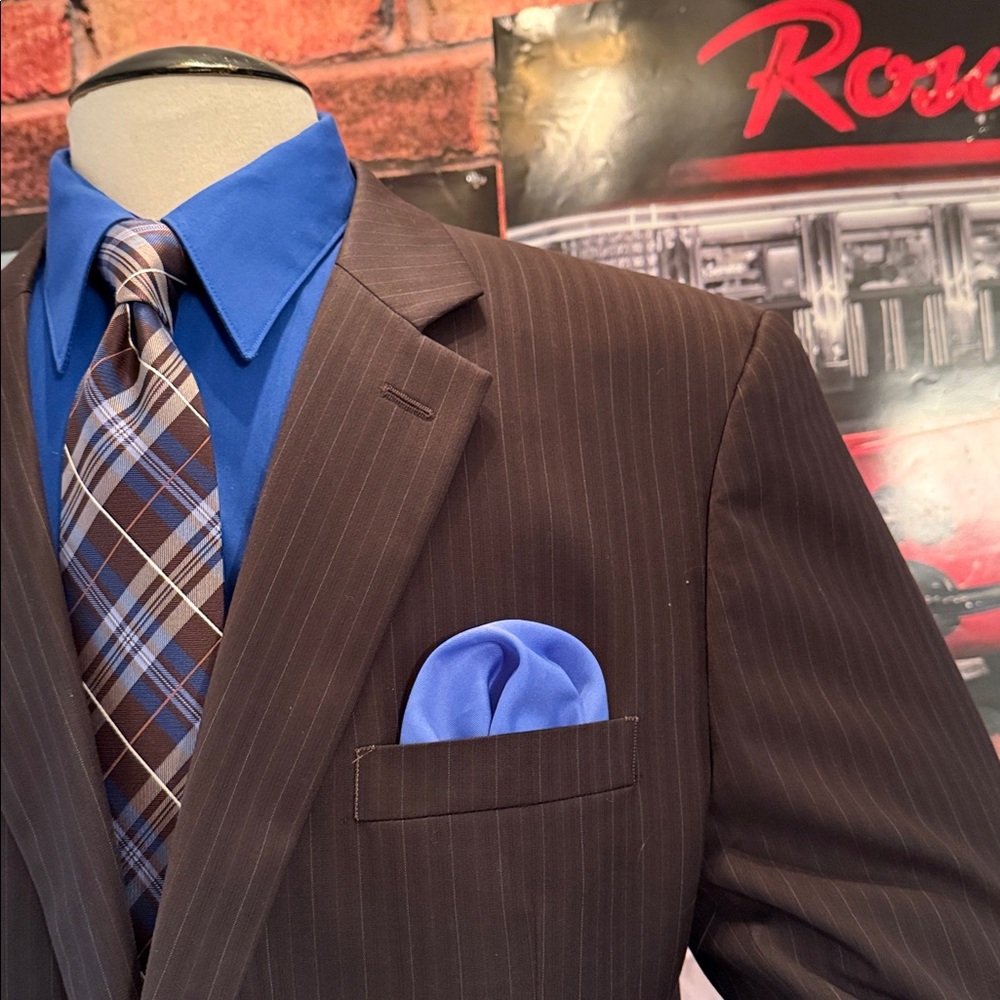 Joseph & Feiss Super 100's Brown Coat - Picture 3 of 17